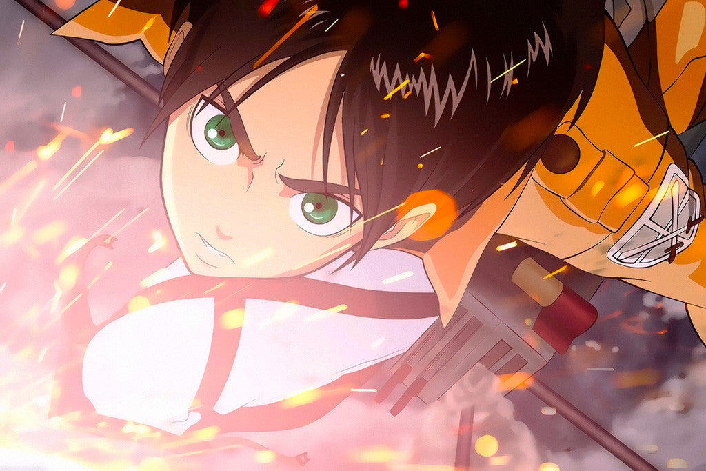 Shingeki No Kyojin Eren Anime Poster