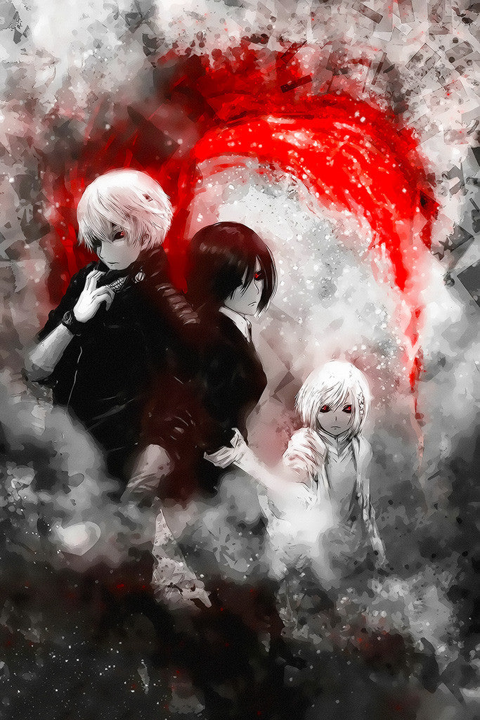 Tokyo Ghoul Kaneki Touka Anime Poster