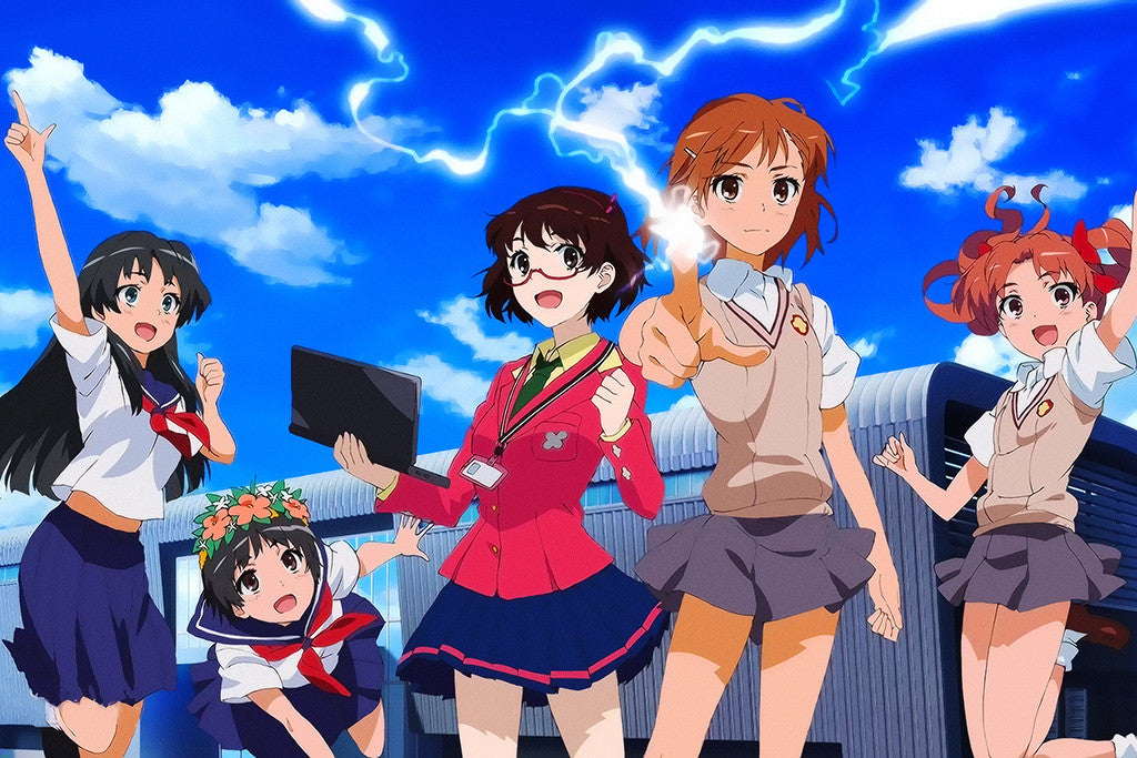 A Certain Scientific Railgun Manga Series Anime Poster