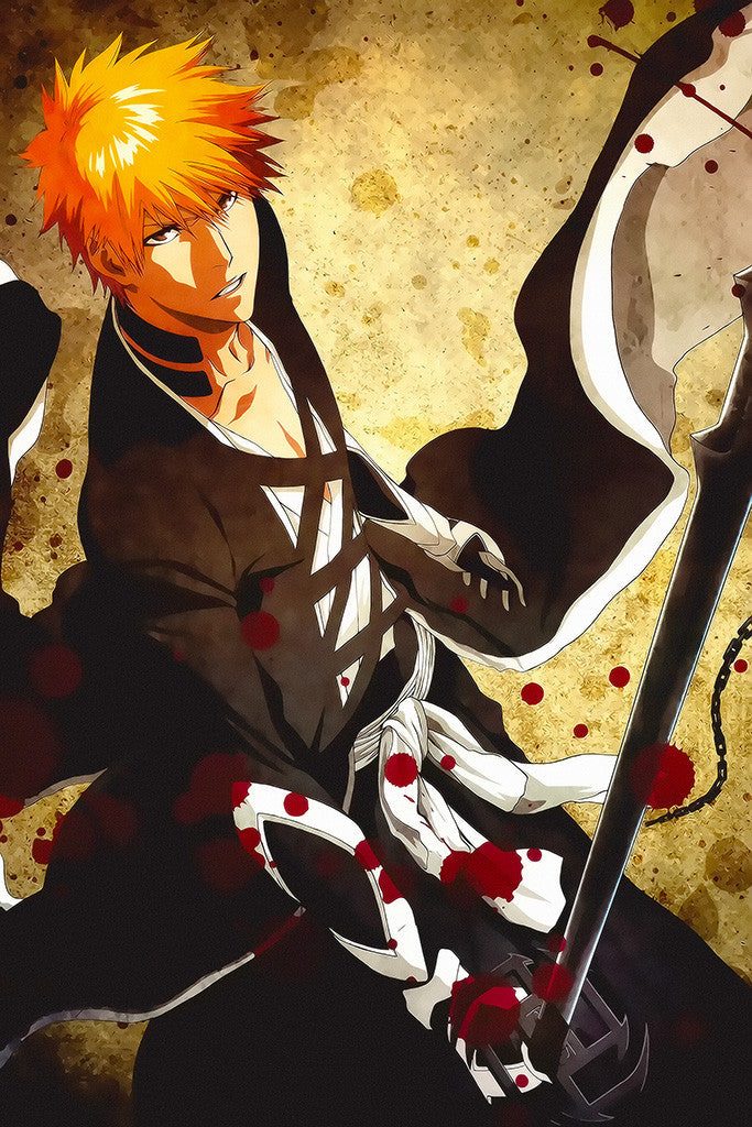Bleach Ichigo Kurosaki Anime Poster
