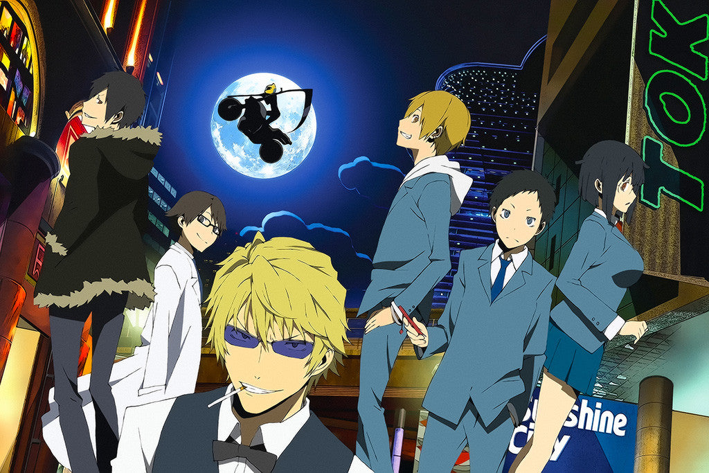 Durarara Moon Bike Anime Poster