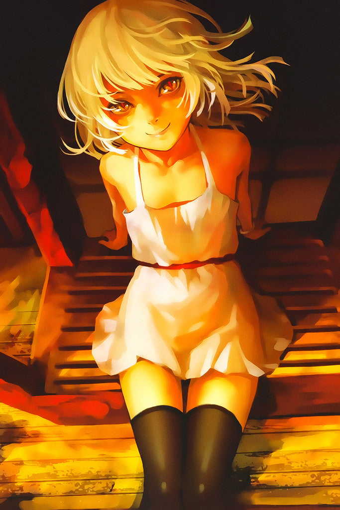 Monogatari Series Hanekawa Anime Poster