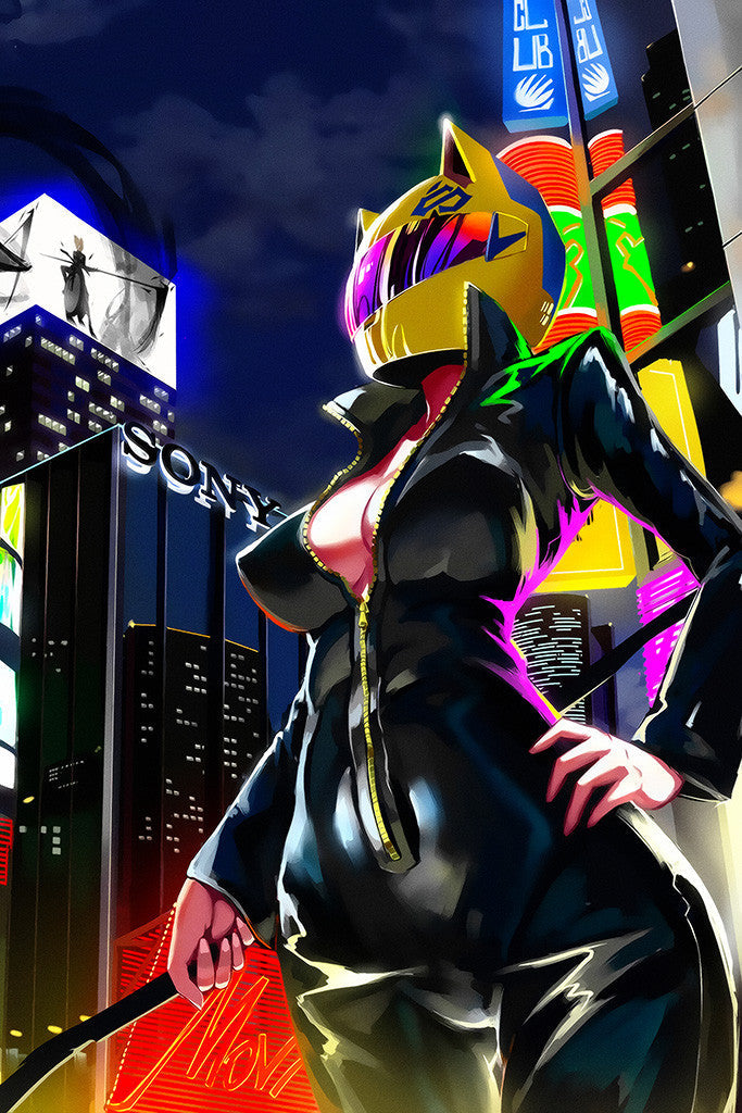 Durarara Mask Anime Poster