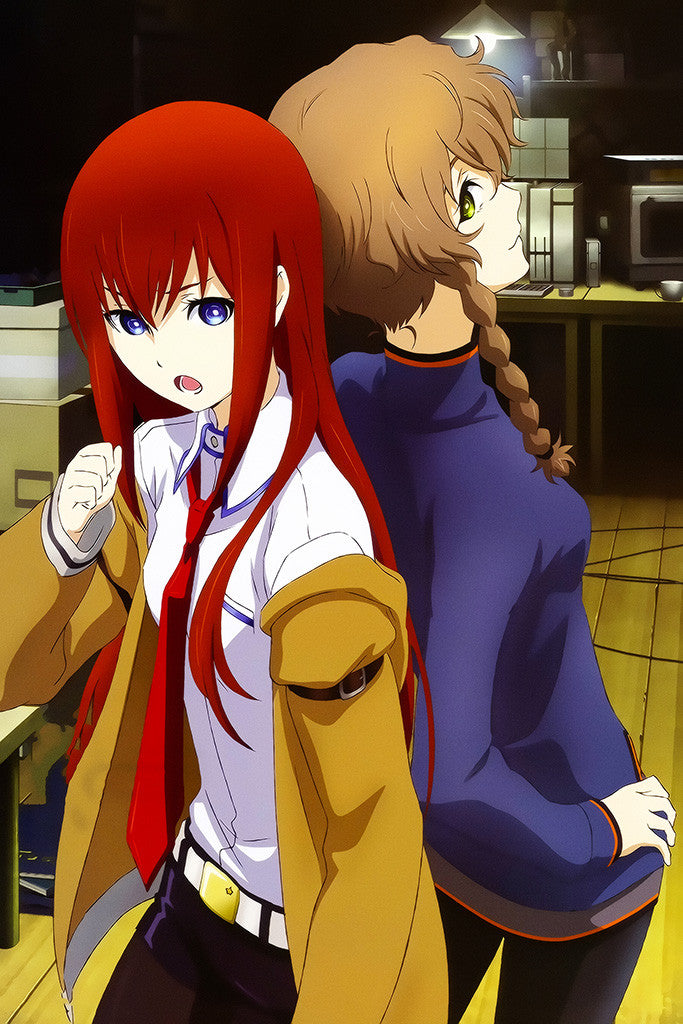 Steins Gate Kurisu Suzuha Anime Poster