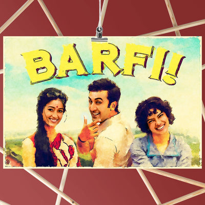 Barfi! Bollywood Movie Poster