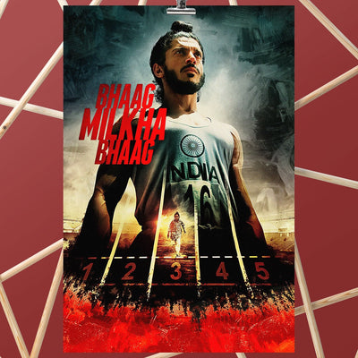 Bhaag Milkha Bhaag Hindi Old Film Poster