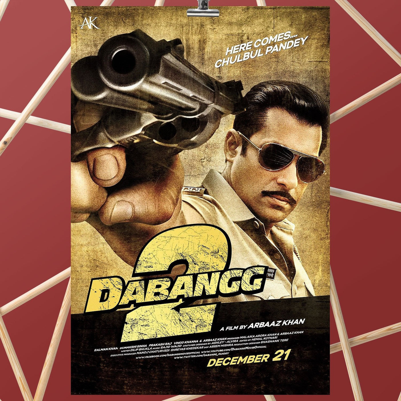 Dabangg Hindi Old Film Poster