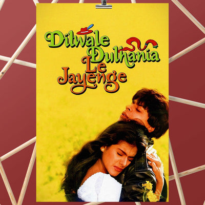 Dilwale Dulhania Le Jayenge Hindi Bollywood Indian Old Film Movie Poster