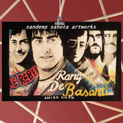 Rang De Basanti Bollywood Movie Poster