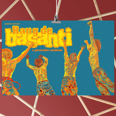 Rang De Basanti Hindi Bollywood Indian Old Film Movie Poster