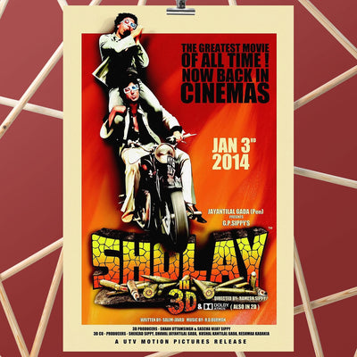 Sholay Movie Poster
