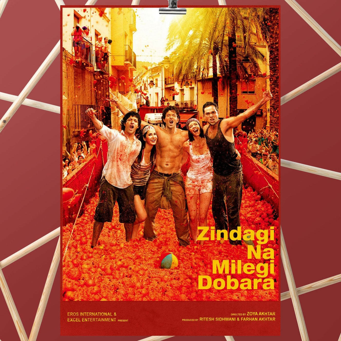 Zindagi Na Milegi Dobara Hindi Old Film Poster