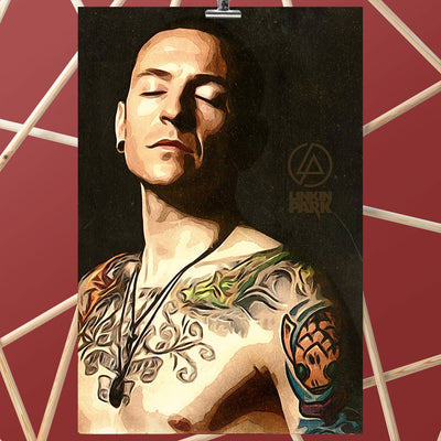Linkin Park Chester Bennington Art Poster