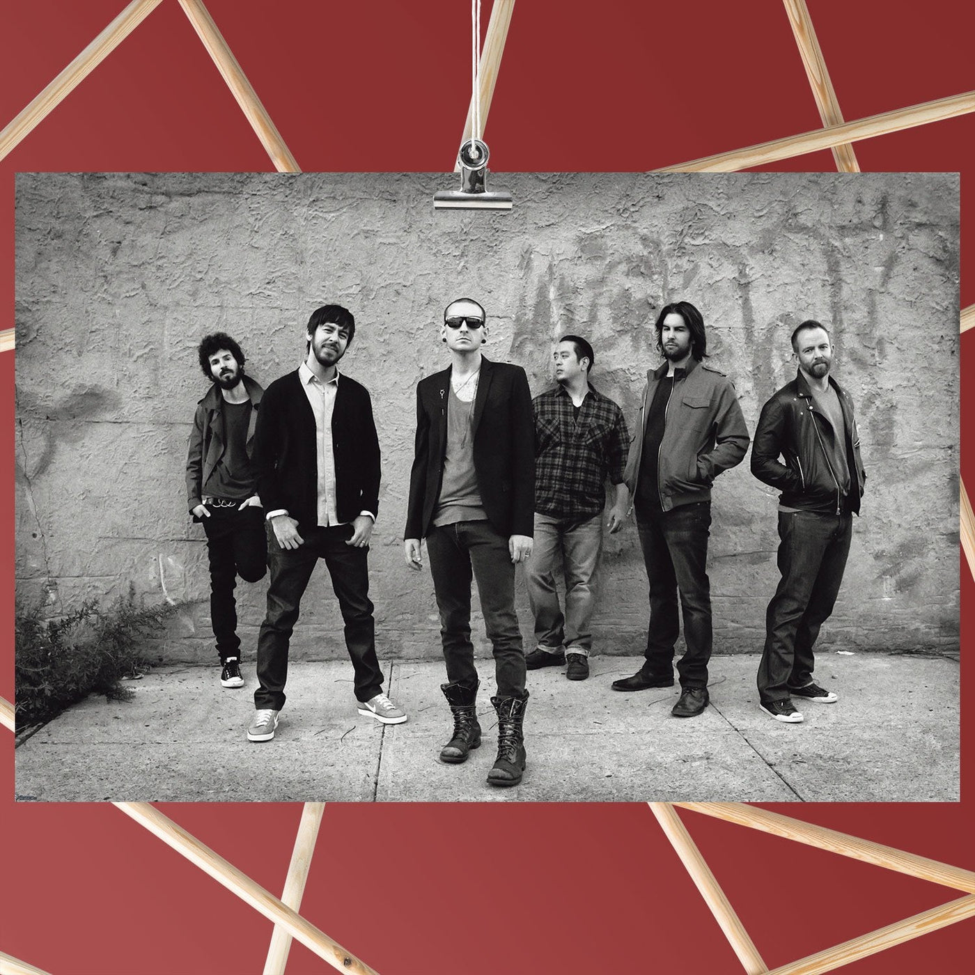 Linkin Park Old Black and White Poster