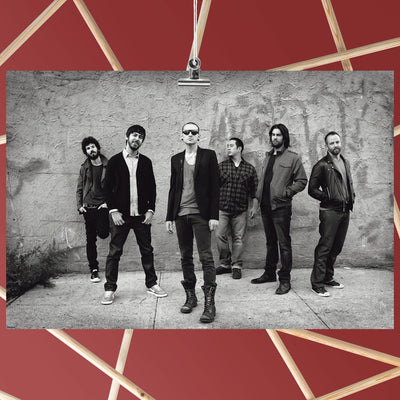 Linkin Park Old Black and White Poster