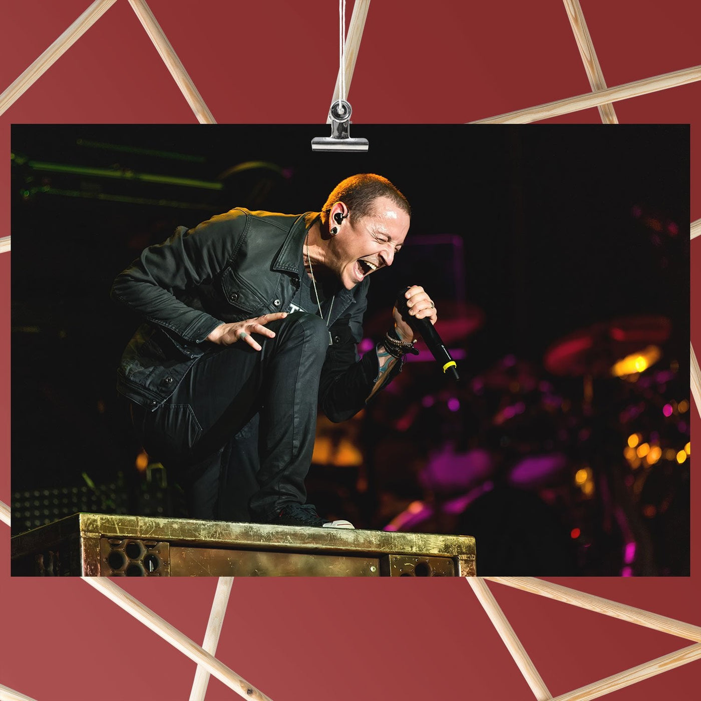 Linkin Park Lead Chester Bennington Scream 2017 Poster