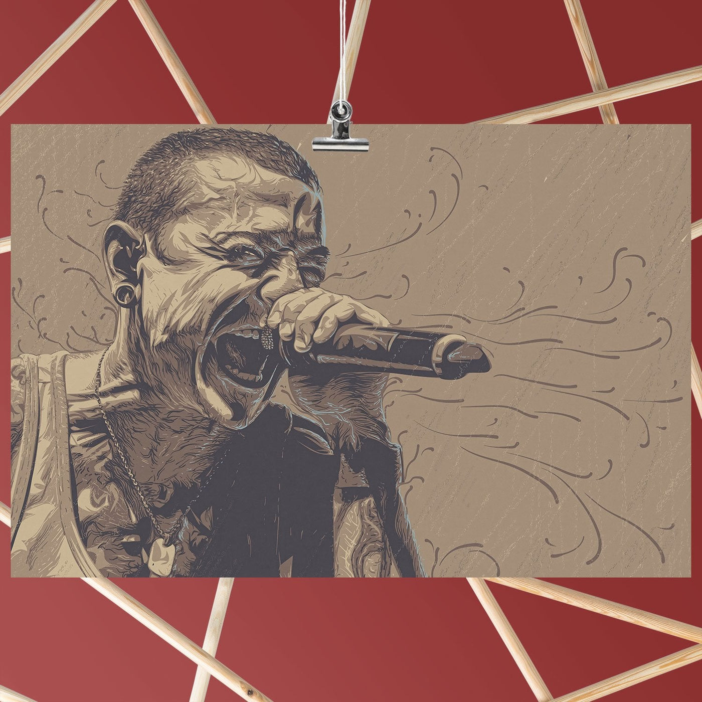 Chester Bennington Fan Art Poster