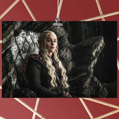 Game of Thrones Season 7 Daenerys Targaryen on Throne Poster