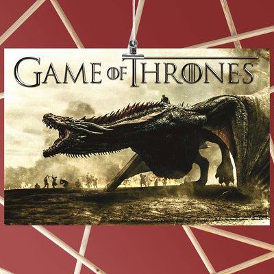 Game of Thrones Season 7 Daenerys Targaryen on Drogon Poster