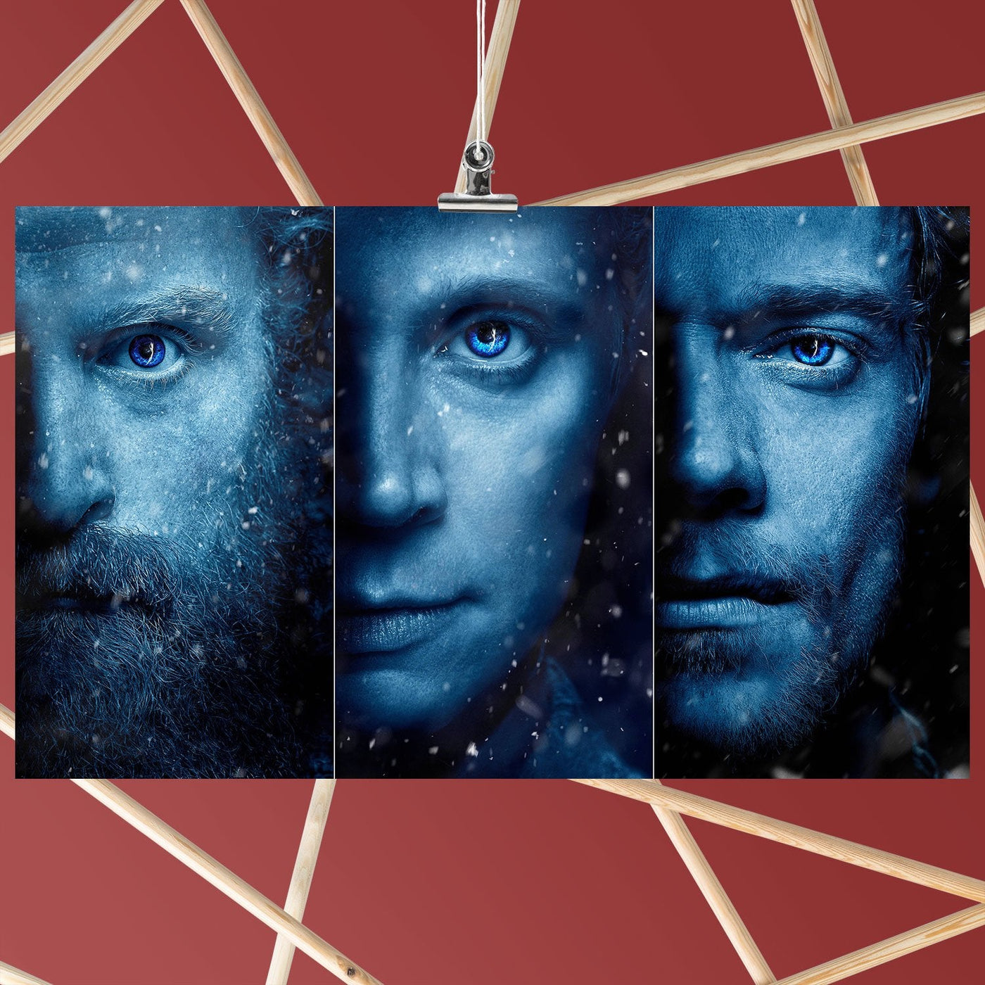 GOT 7 Tormund Giantsbane Theon Greyjoy Brienne of Tarth Poster