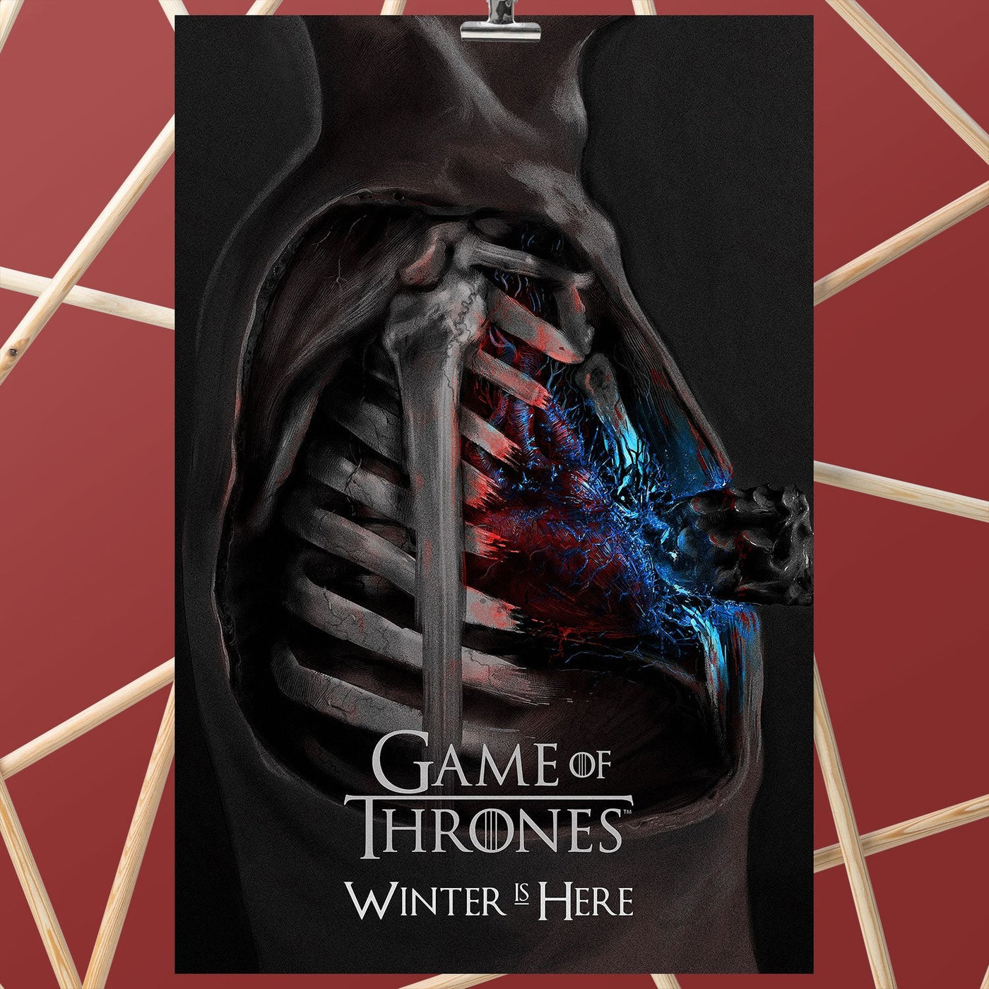 Game of Thrones Winter is Here Fan Art Poster