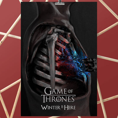 Game of Thrones Winter is Here Fan Art Poster