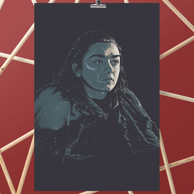 Game of Thrones Season 7 Arya Stark Fan Art Poster