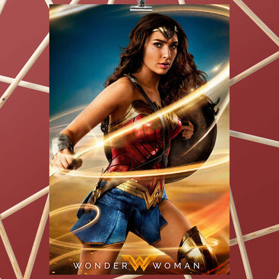 Wonder Woman 2017 Hot Gal Gadot Movie Poster