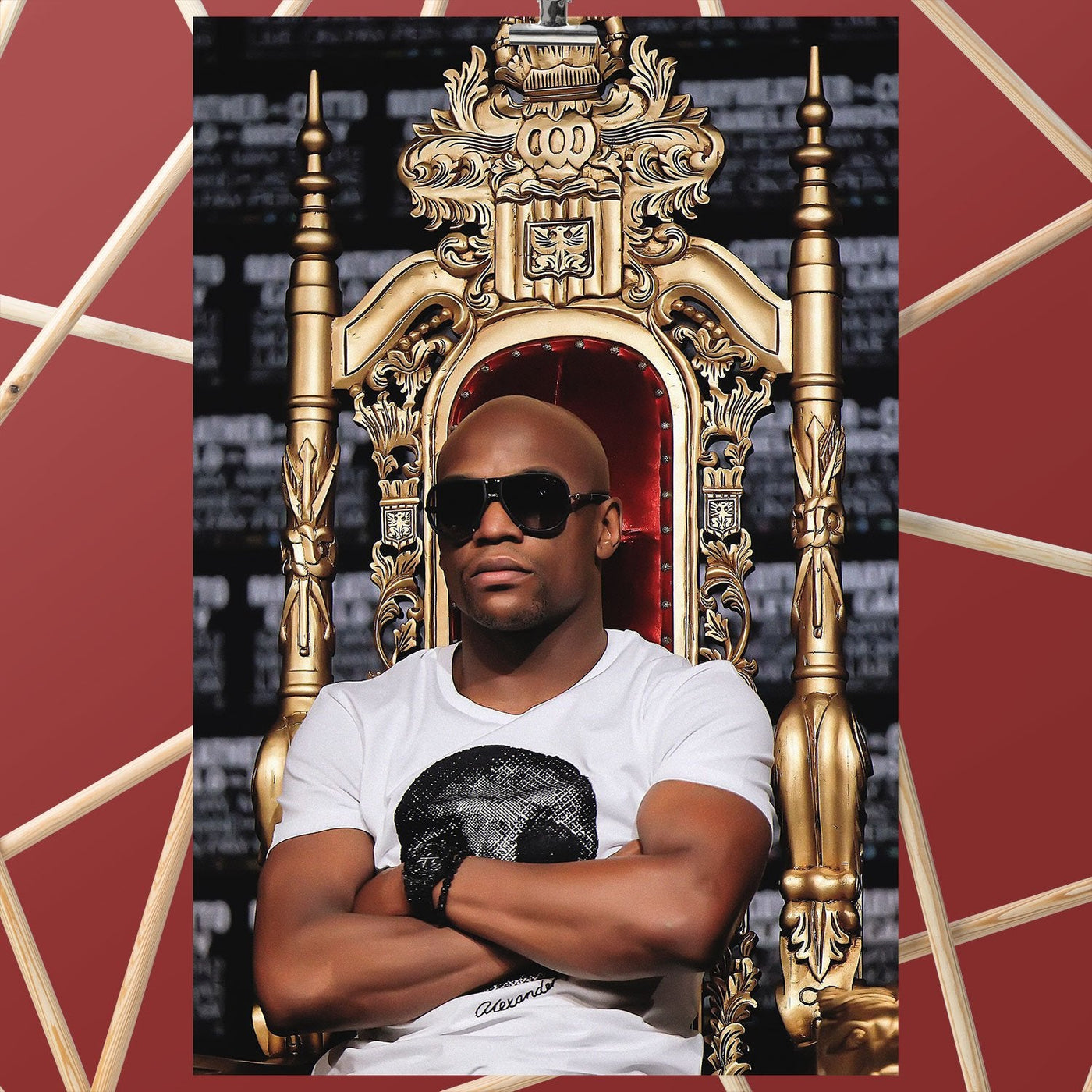 Floyd Mayweather Throne Poster