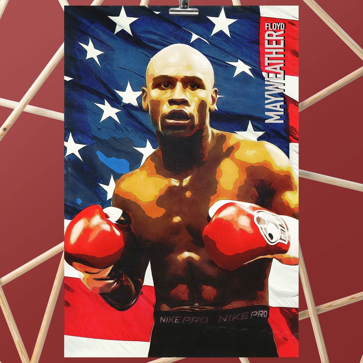 Floyd Mayweather Fan Art Poster