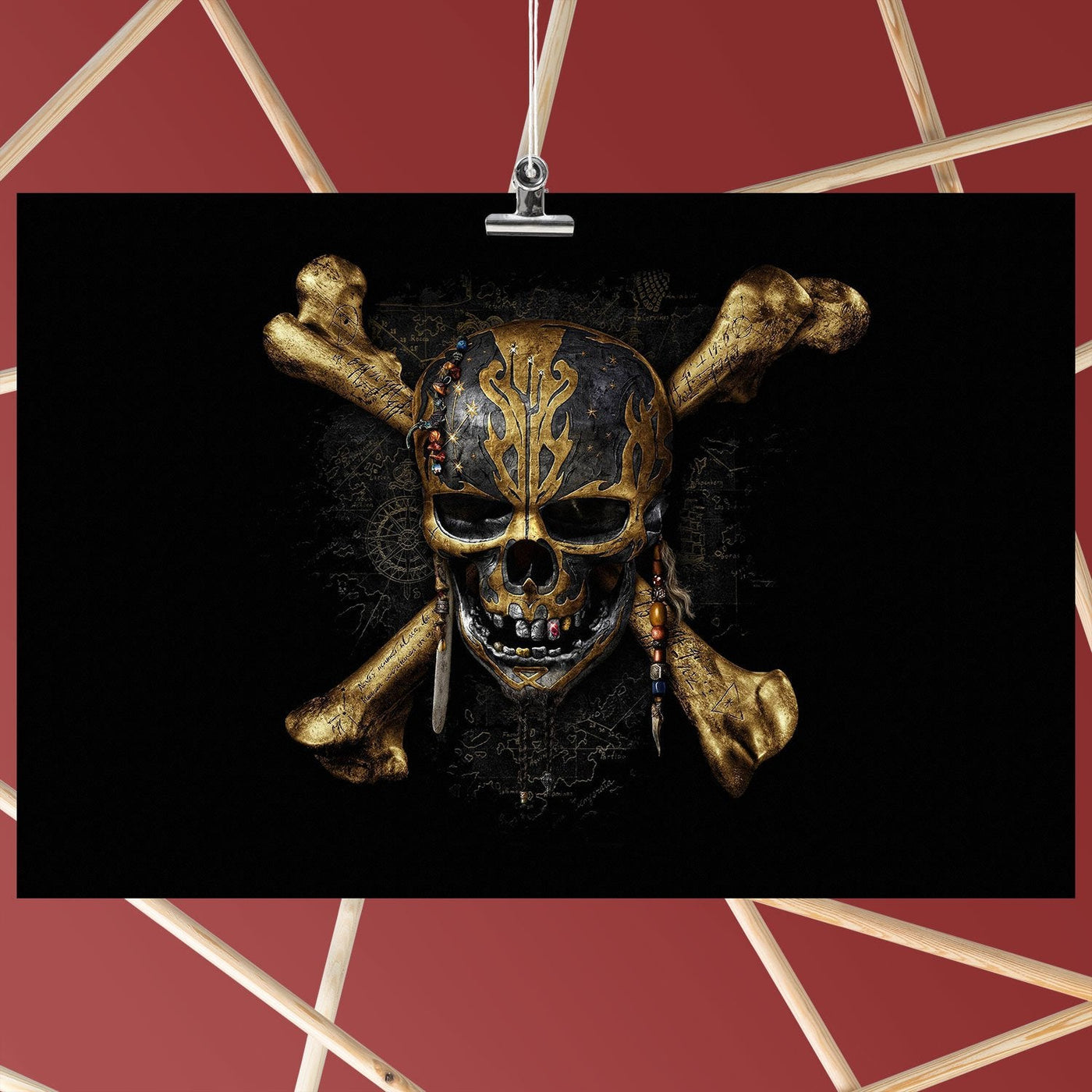 Pirates of the Caribbean Dead Men Tell No Tales Scull Poster