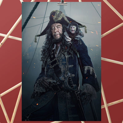 Pirates of the Caribbean Dead Men Tell No Tales Hector Barbossa Poster