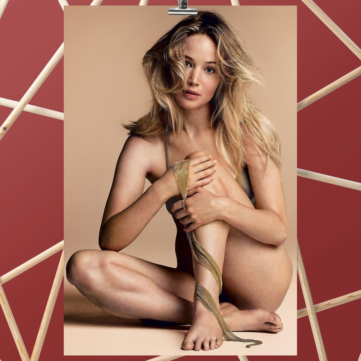 Jennifer Lawrence Naked Poster