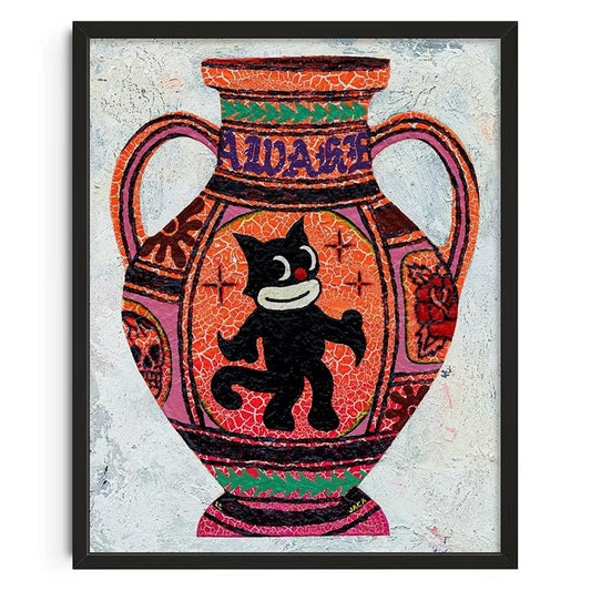 Classic Abstract Wall Art Japanese Vintage Koi HD Canvas Print Poster